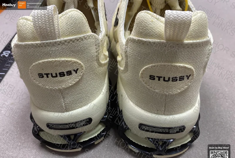 Stussy x Nike Air Zoom Spiridon Caged Fossil 3