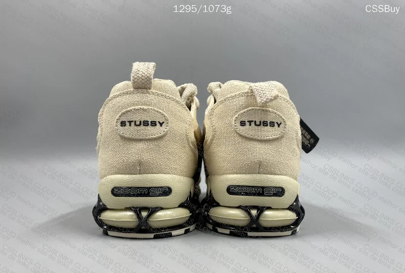 Stussy x Nike Air Zoom Spiridon Caged Fossil (Swoosh zoado?) 3