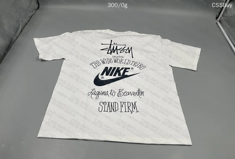 Stussy x Nike Graphic White Black 4