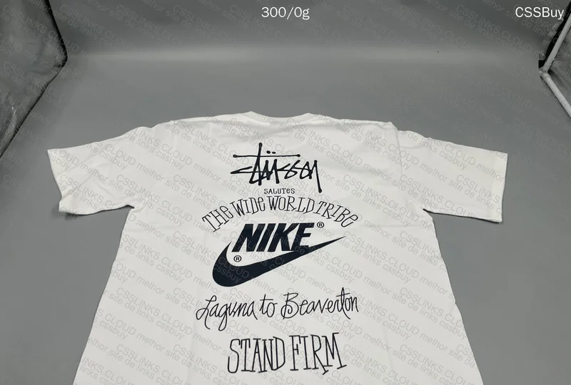 Stussy x Nike Graphic White Black 5