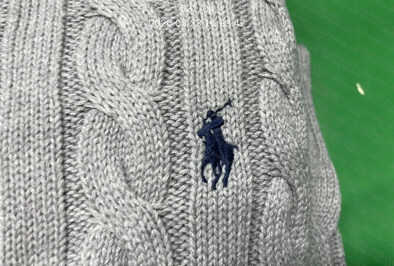 Suéter Polo Ralph Lauren Preto e Cinza 2