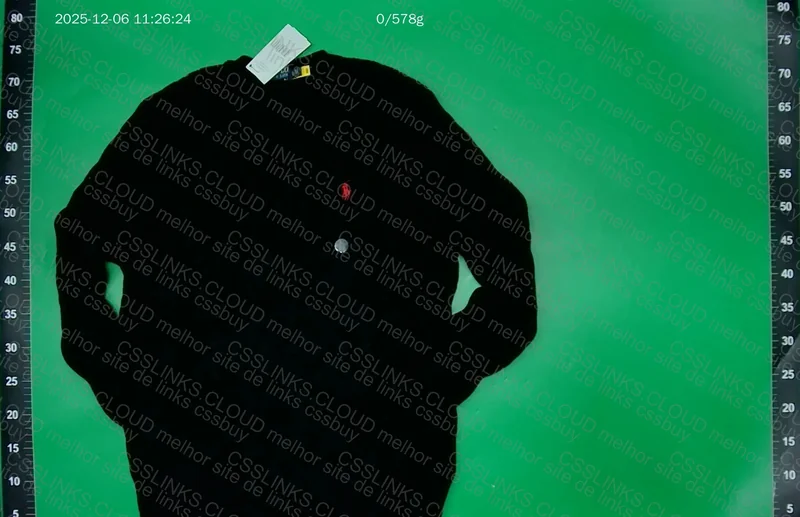 Ralph Lauren Black Red Pony Sweater