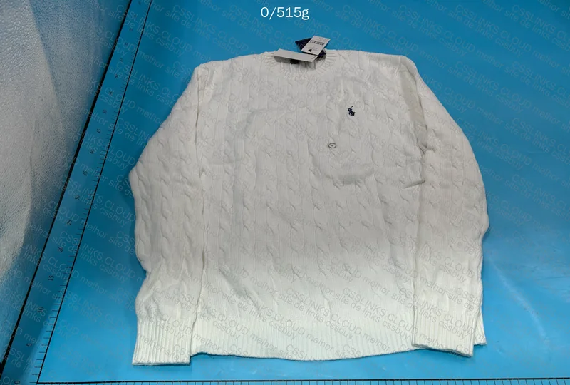 Ralph Lauren Sweater (Two Colors: White and Navy Blue) 10