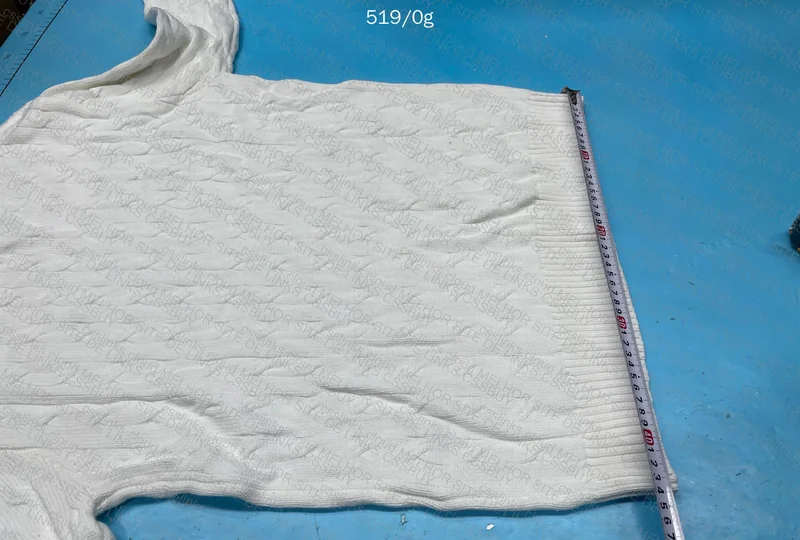 White Ralph Lauren Sweater with Measurements 2