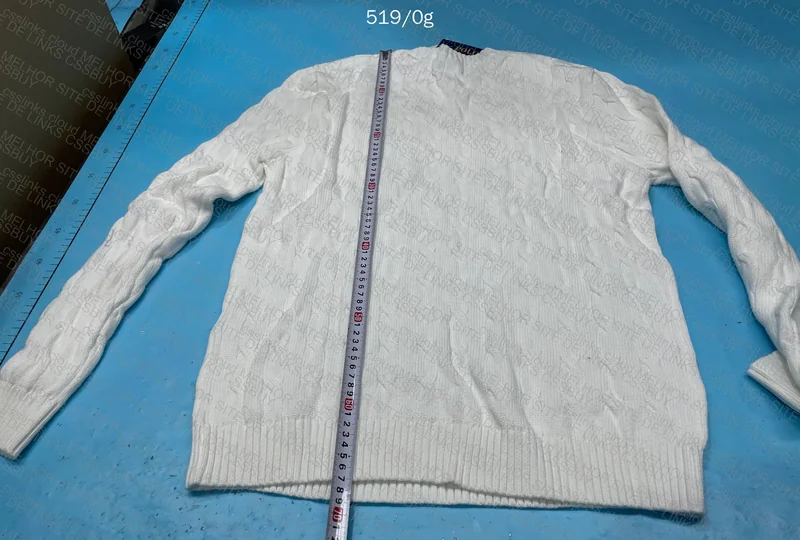 White Ralph Lauren Sweater with Measurements 5