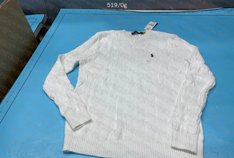 White Ralph Lauren Sweater with Measurements 6