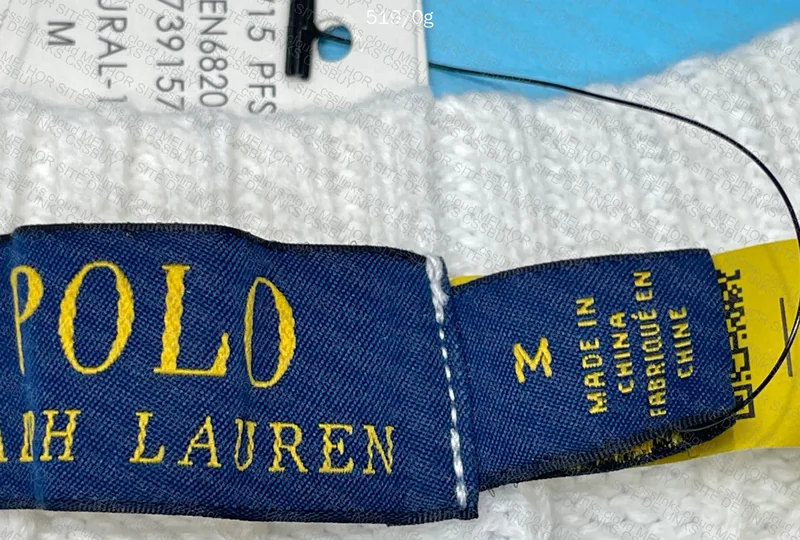 White Ralph Lauren Sweater with Measurements 8