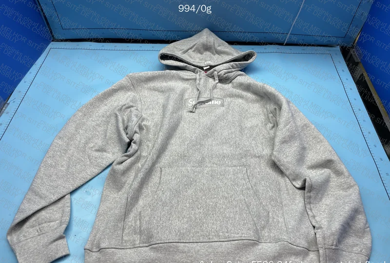 Supreme Box Logo Hooded Sweatshirt Sweatshirt (FW24) Heather Grey 3