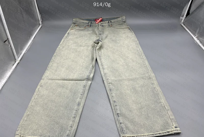 supreme dirty baggy jeans