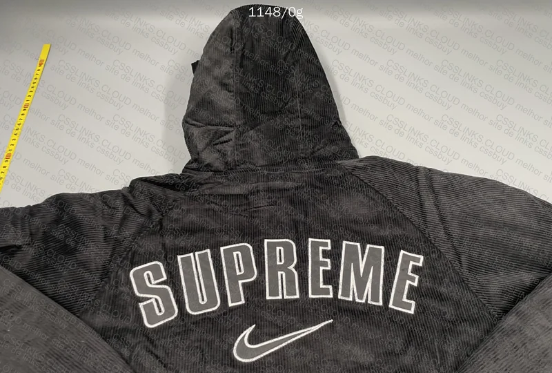 Supreme Nike Arc Corduroy Hooded Jacket Black 5