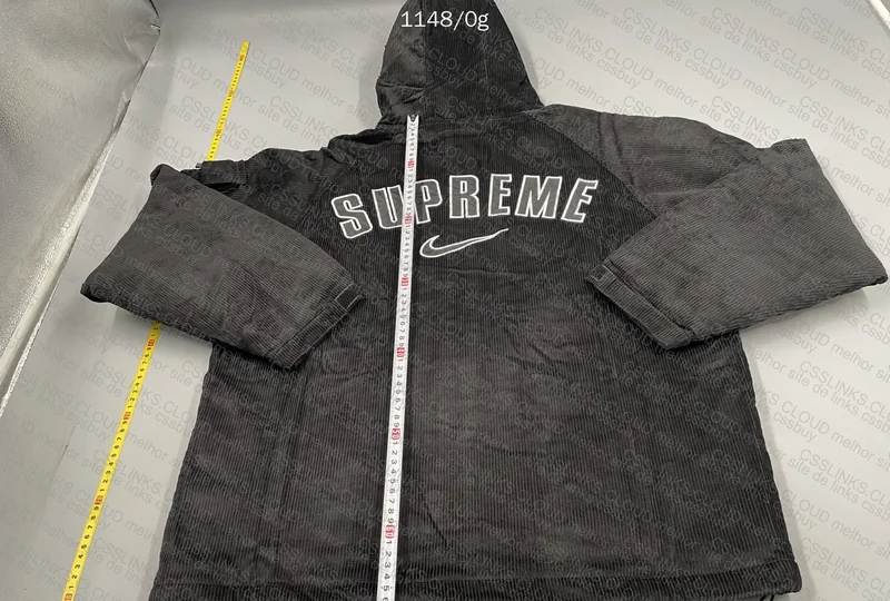 Supreme Nike Arc Corduroy Hooded Jacket Black 6