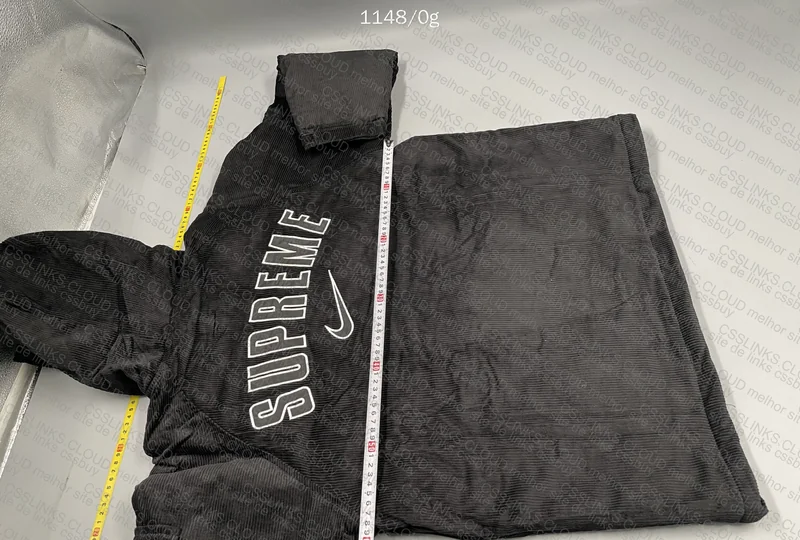 Supreme Nike Arc Corduroy Hooded Jacket Black 8