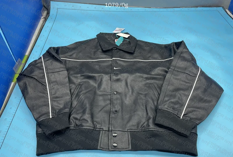 Supreme Nike Leather Varsity Jacket