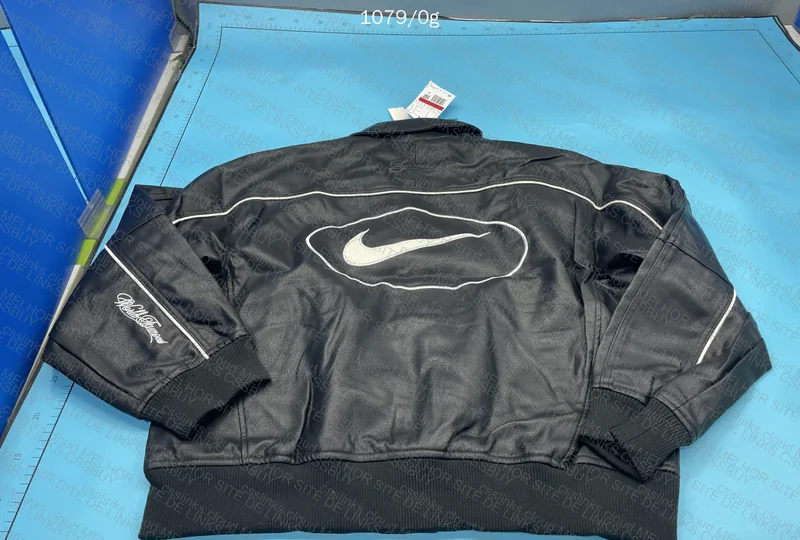 Supreme Nike Leather Varsity Jacket 2