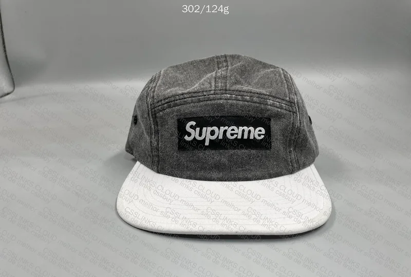 Supreme Pigment 2-tone Camp Cap Black