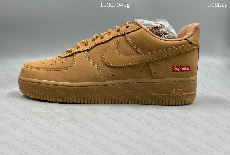 Supreme x Air Force 1 Low SP Wheat 2