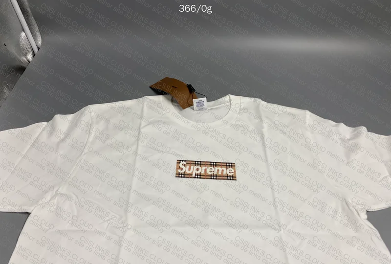 Supreme x Burberry Box Logo T-Shirt 2