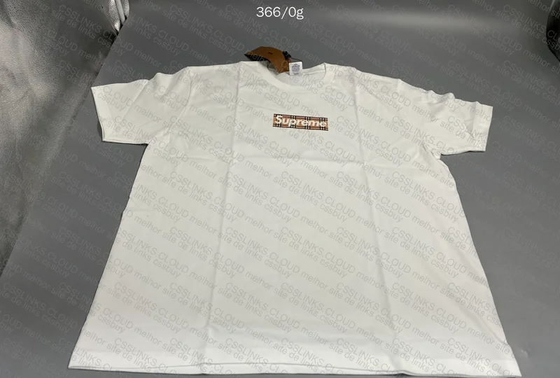 Supreme x Burberry Box Logo T-Shirt 3