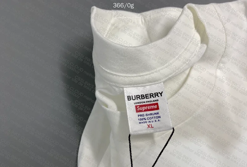 Supreme x Burberry Box Logo T-Shirt 5