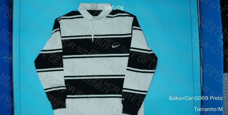 Supreme x Nike Stripe Rugby T-Shirt Black 3