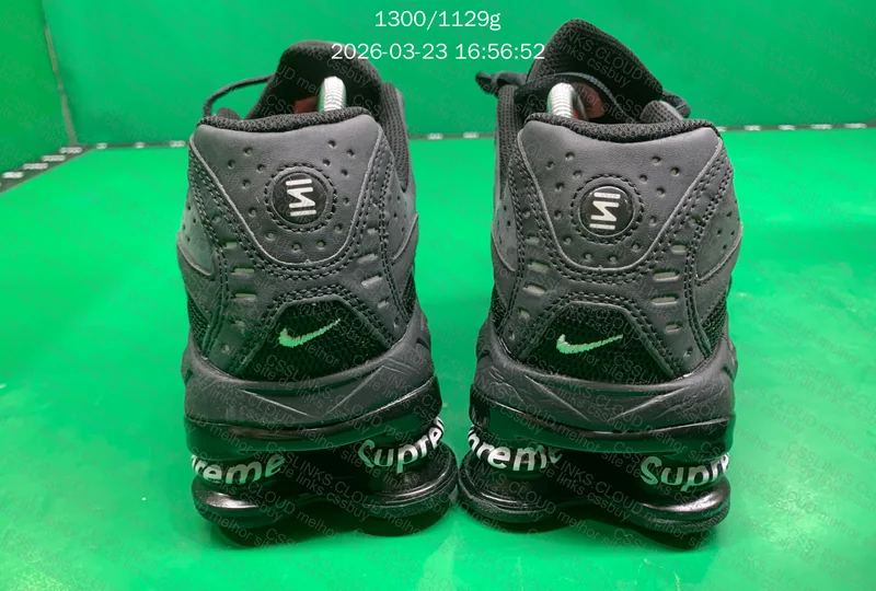 SUPREME X NIKE SHOX RIDE BLACK 3