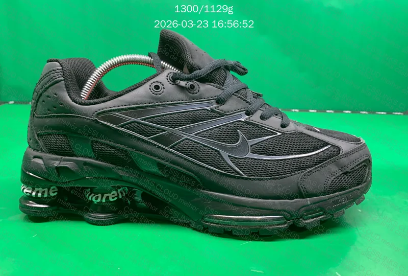 SUPREME X NIKE SHOX RIDE BLACK 4