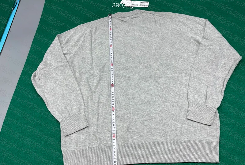 Lacoste Gray Monochrome Cotton Sweater with Round Neck AH1985 10