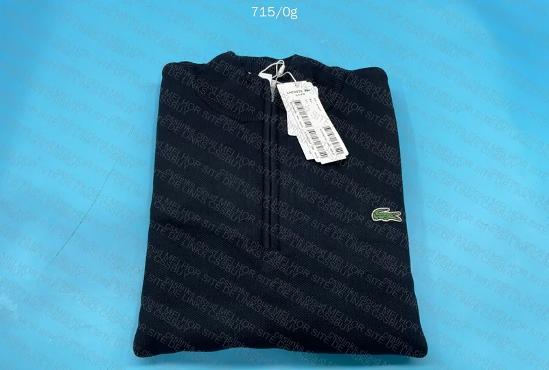Lacoste Quarter (1/4) Zip AH1980 Black (With Measurements)