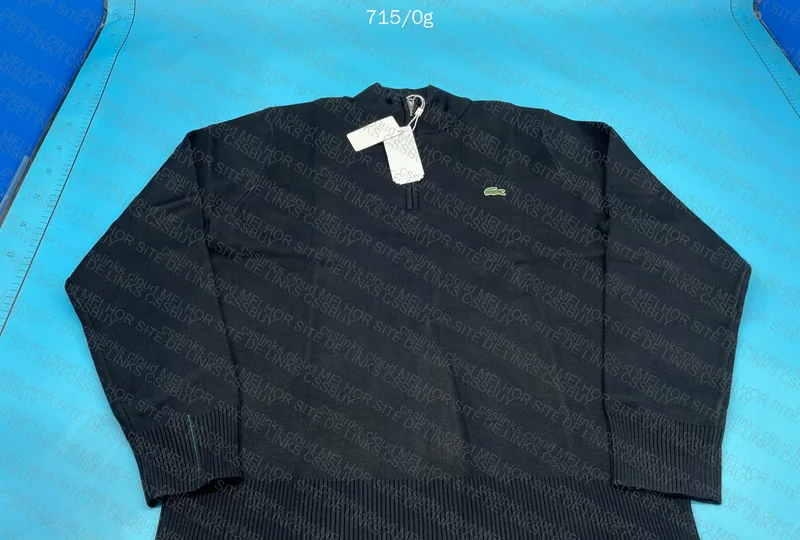 Lacoste Quarter (1/4) Zip AH1980 Black (With Measurements) 2