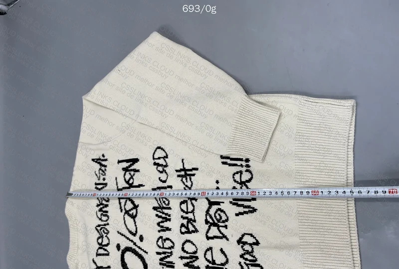 Stussy Care Label Sweater (With Measurements) 3