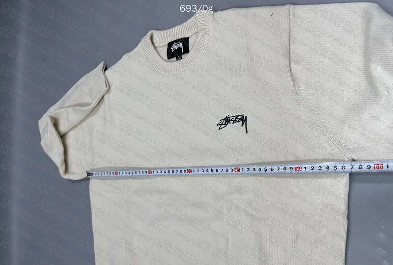 Stussy Care Label Sweater (With Measurements) 4