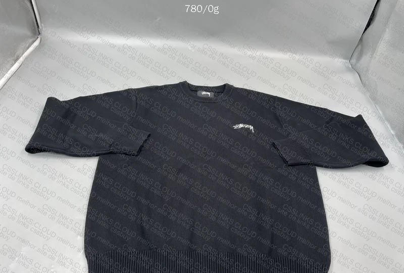 Stussy Care Label Sweater (With Measurements) 7