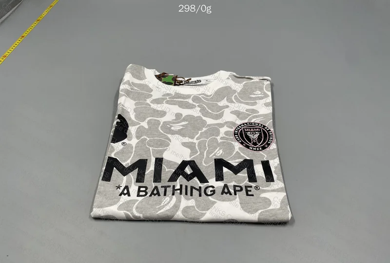 Bape x Inter Miami Gray T-shirt
