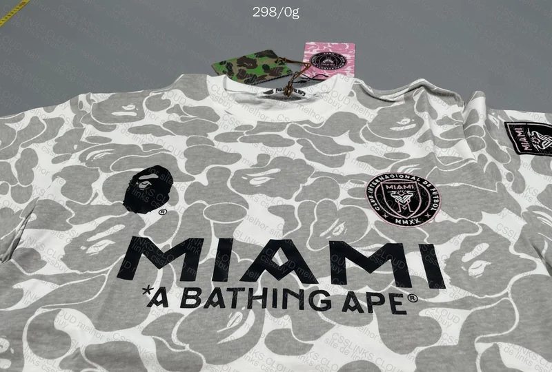 Bape x Inter Miami Gray T-shirt 3