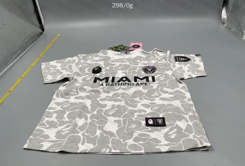 Bape x Inter Miami Gray T-shirt 4