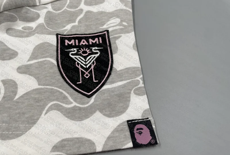 Bape x Inter Miami Gray T-shirt 6