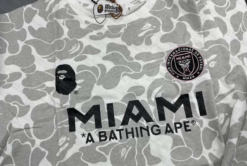 Bape x Inter Miami Gray T-shirt 4