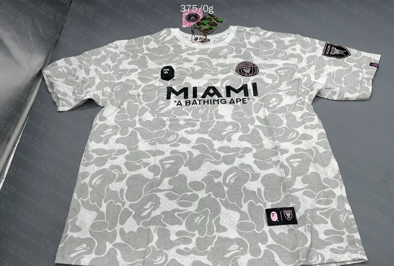 Bape x Inter Miami Gray T-shirt 5