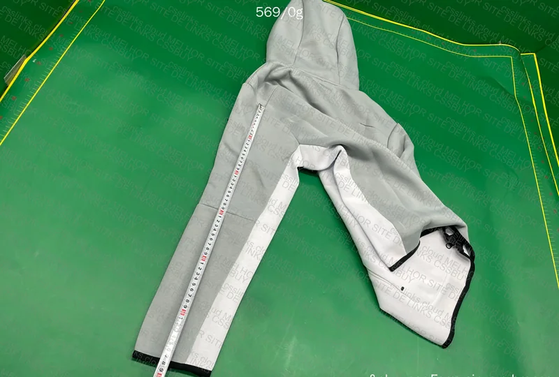 Gray and White Fleece Tech (With Measurements) 4