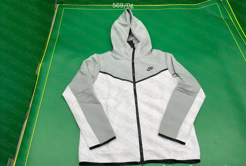Gray and White Fleece Tech (With Measurements) 7