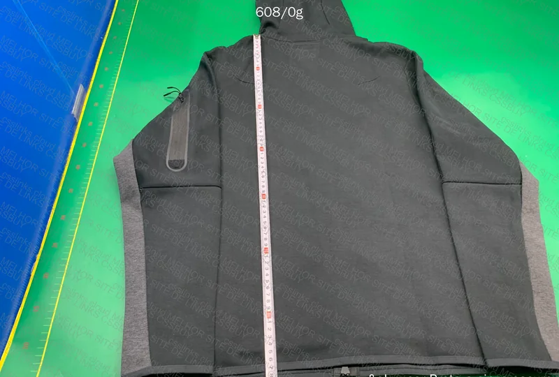 Gray and Black Fleece Tech (With Measurements)