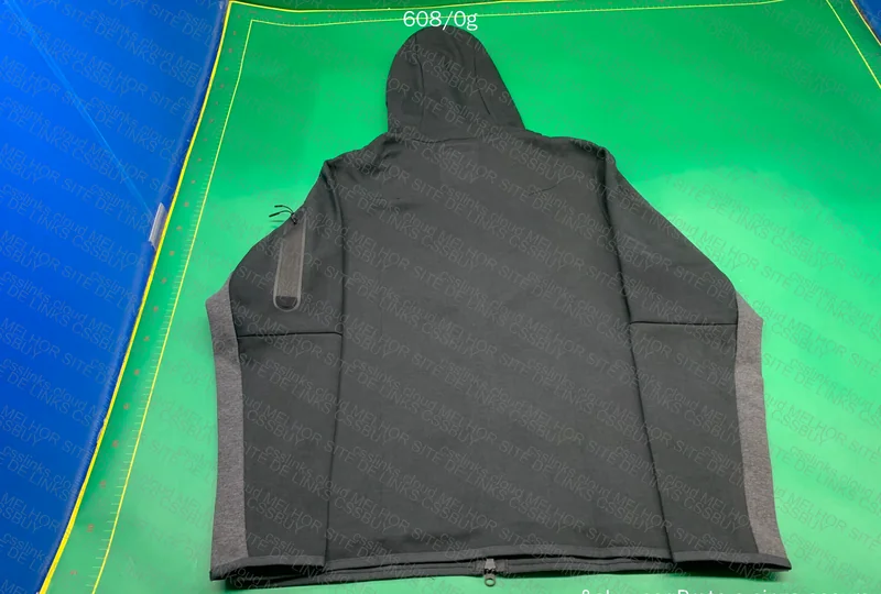 Gray and Black Fleece Tech (With Measurements) 8