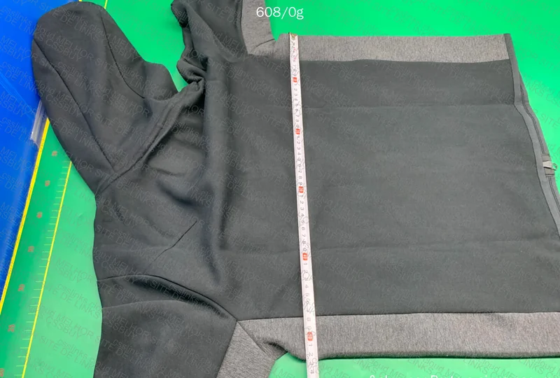 Gray and Black Fleece Tech (With Measurements) 9