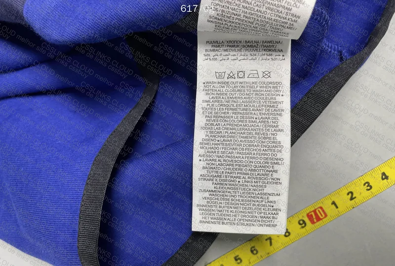 Tech Fleece Blue from Husky with Measurements 3