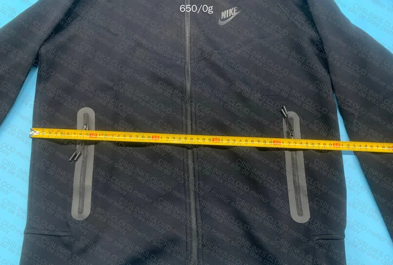 Black Nike Tech Fleece with Measurements 8