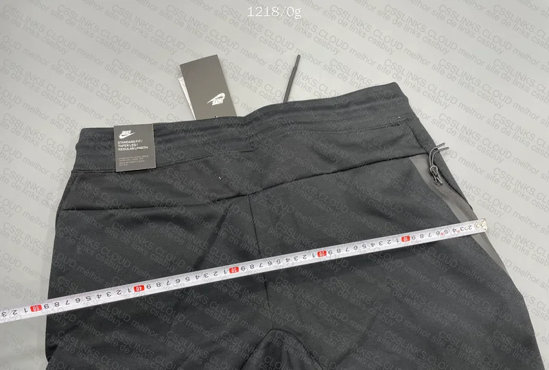 Black Nike Tech Fleece with Measurements