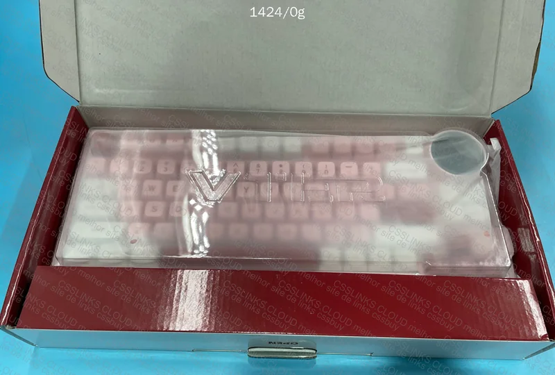 Pink Feker K75 Keyboard with Screen