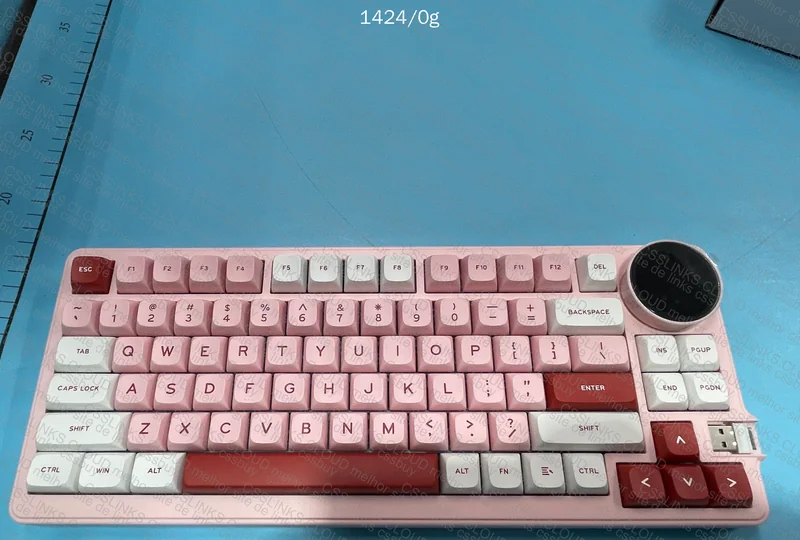 Pink Feker K75 Keyboard with Screen 2