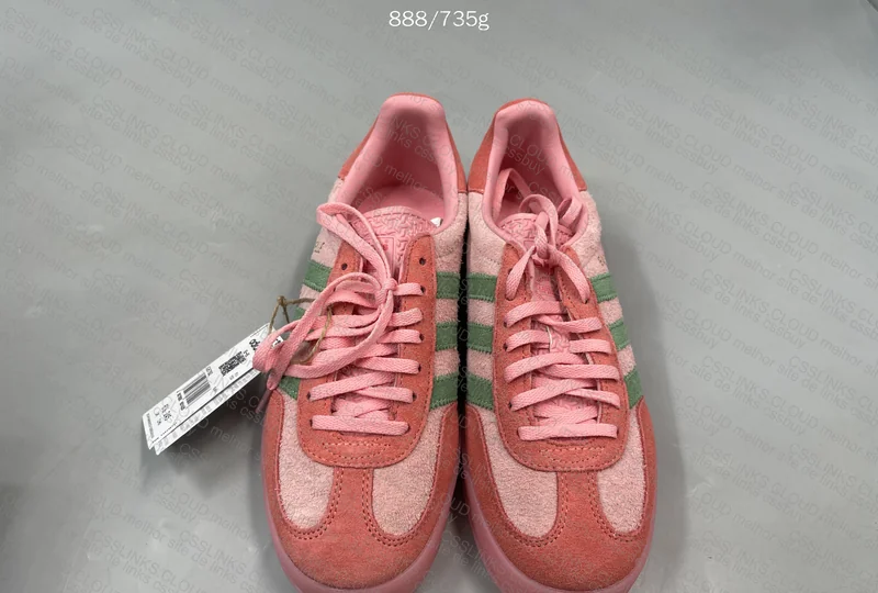 Adidas Gazelle Pink Green Sneakers
