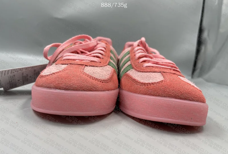 Adidas Gazelle Pink Green Sneakers 3